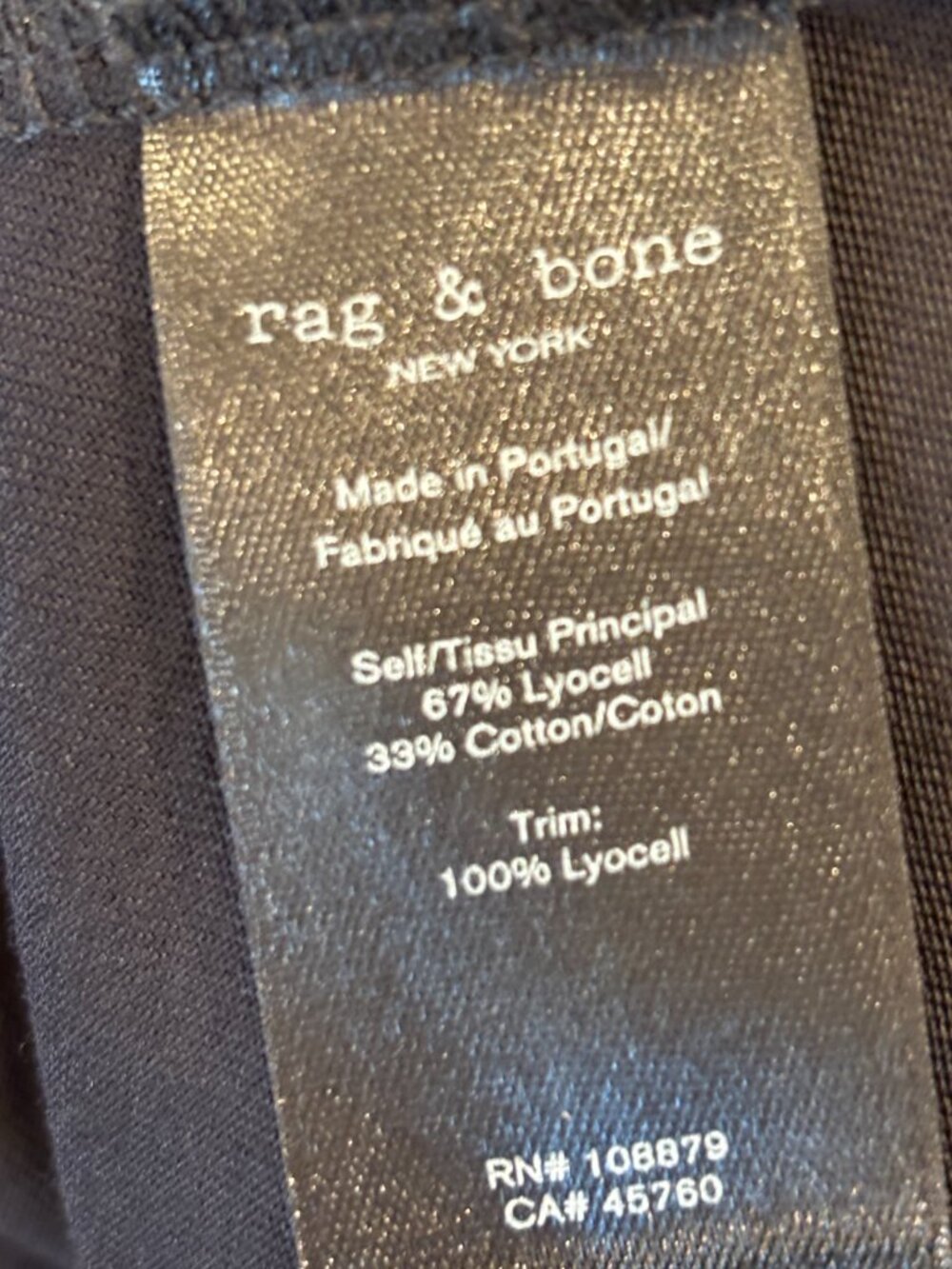 rag & bone Black Lace-Up Side Dress | Lyocell Cotton | Size S Petite| Like New - Picture 4 of 6